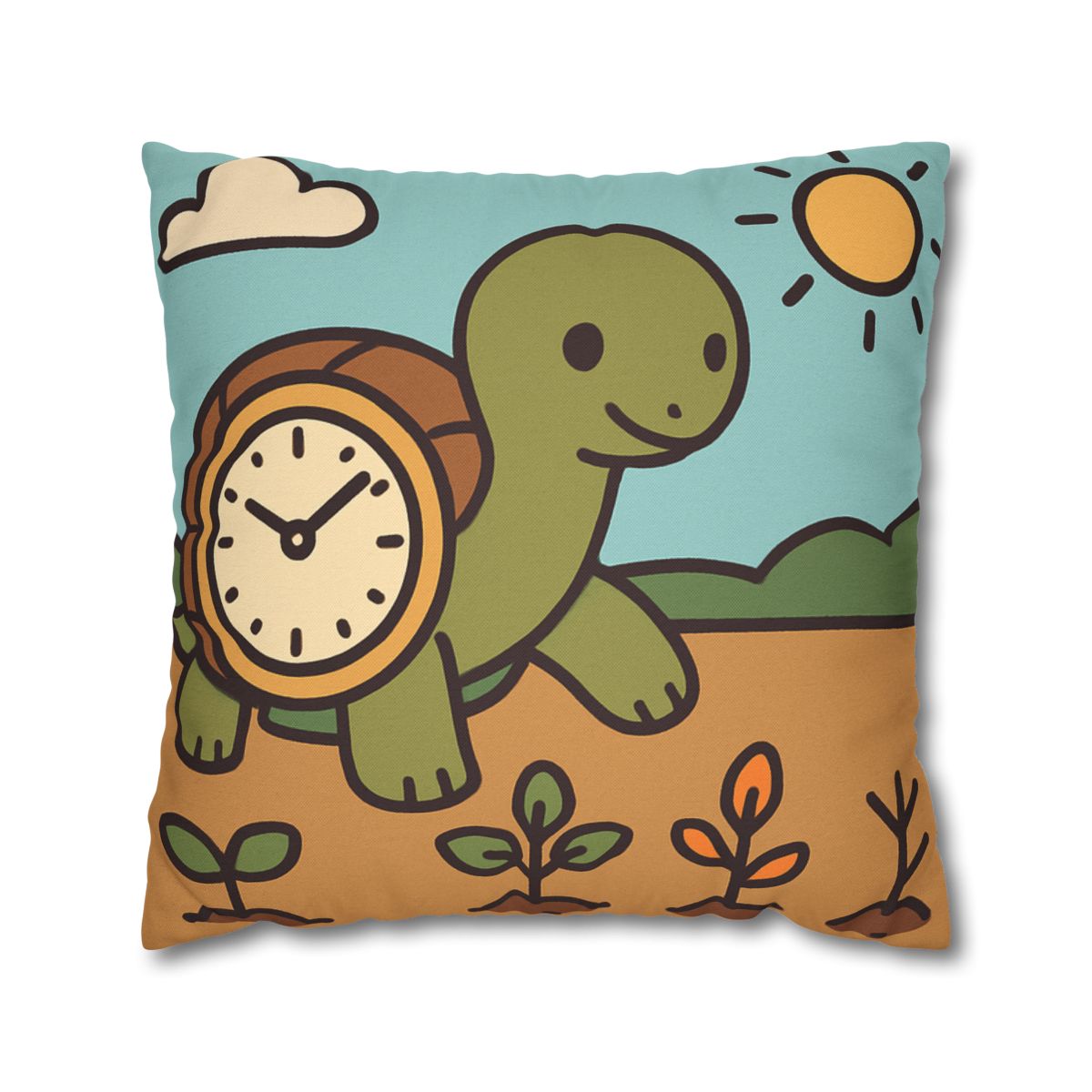 Time Travel Turtle Garden unique gift pillow cases
