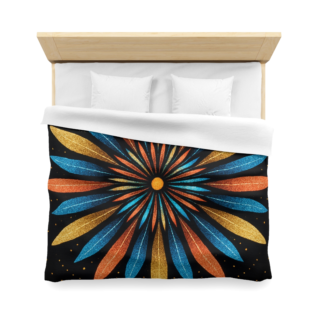 Starburst Mandala Bloom personalized bedding duvets