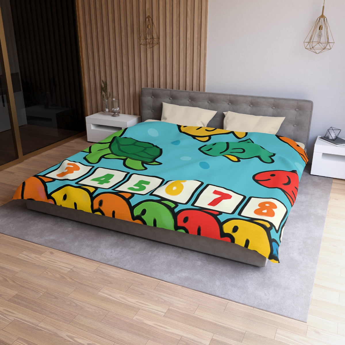 Coral Reef Number Parade warm winter duvets