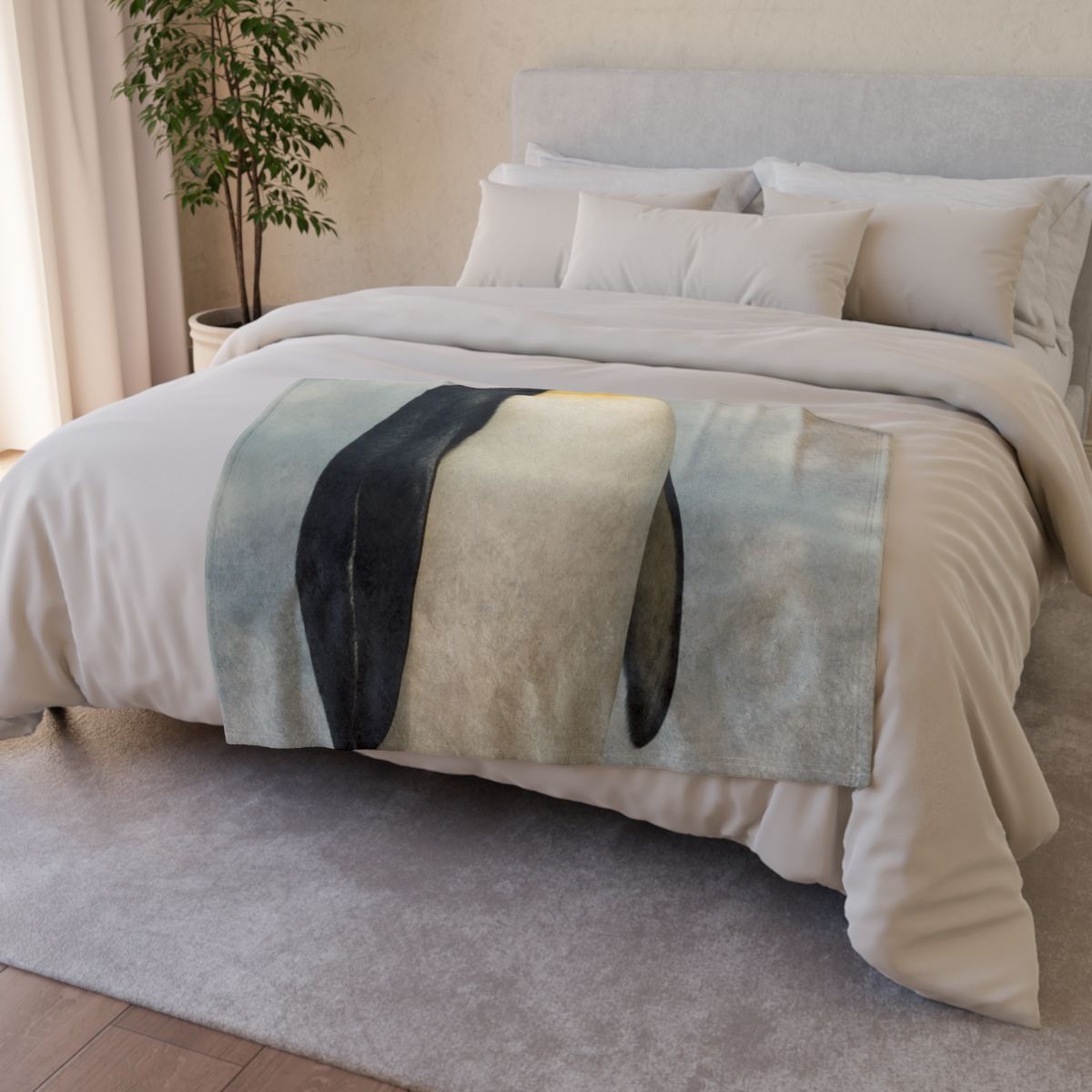 Frost Hush Emperor Penguin trendy patterned blankets