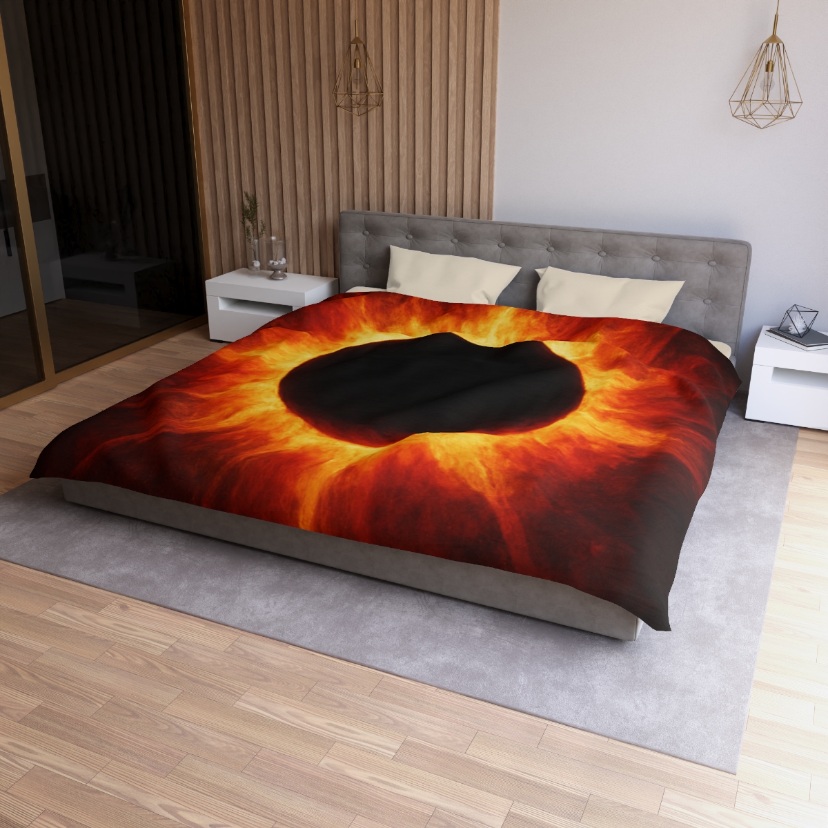 Eclipsed Ember Bloom soft comforter duvets