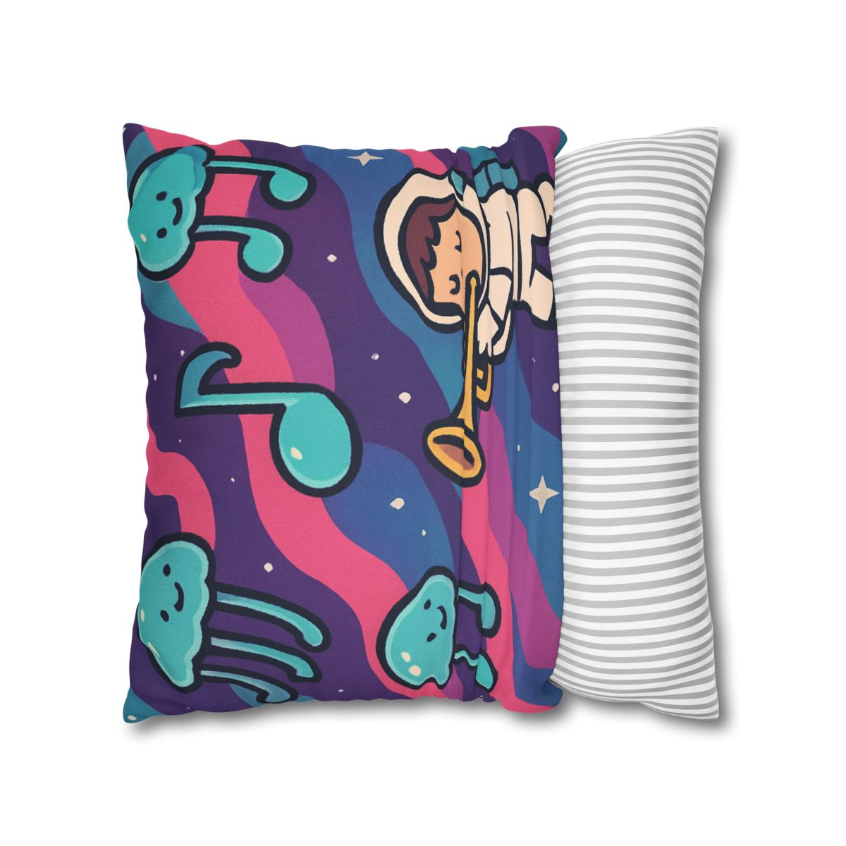 Nebula Jellyfish Orchestra designer print pillow cases