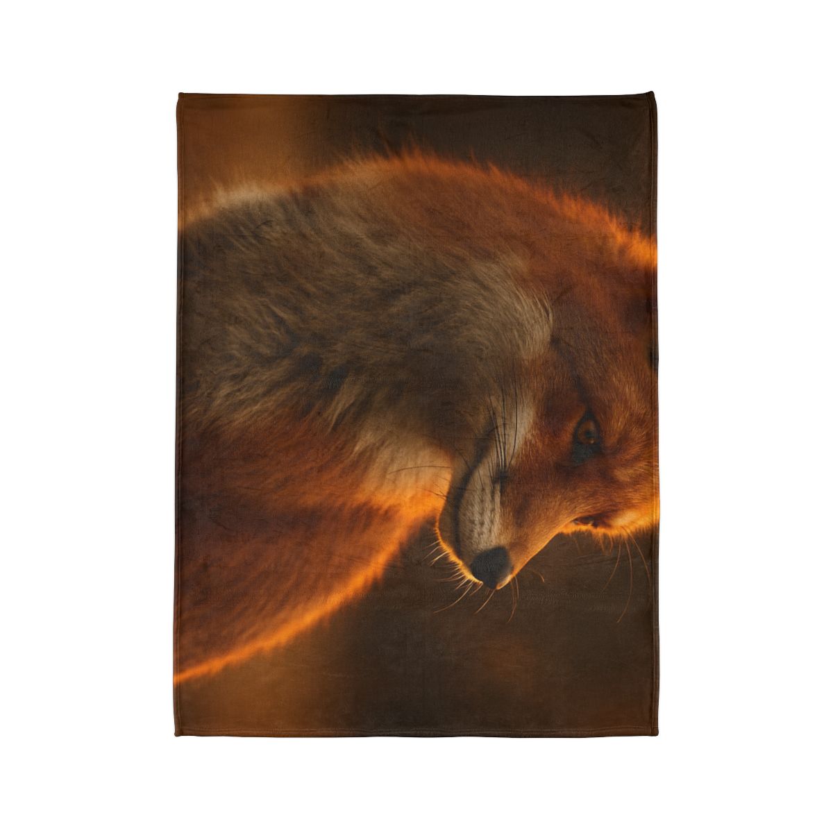 Crimson Whisper Red Fox decorative home blankets