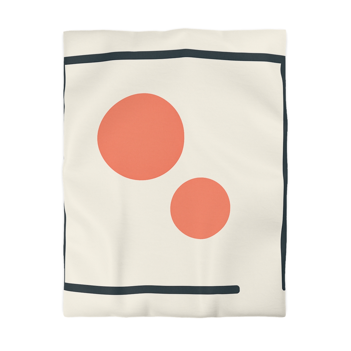 Asymmetric Frame Gap With Two Discs custom duvets