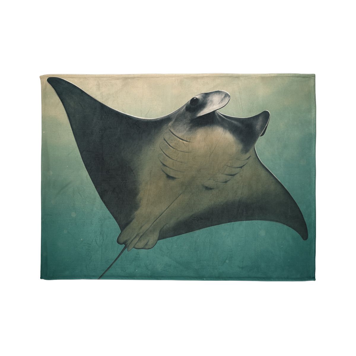 Velvet Current Manta Ray stylish throw blankets
