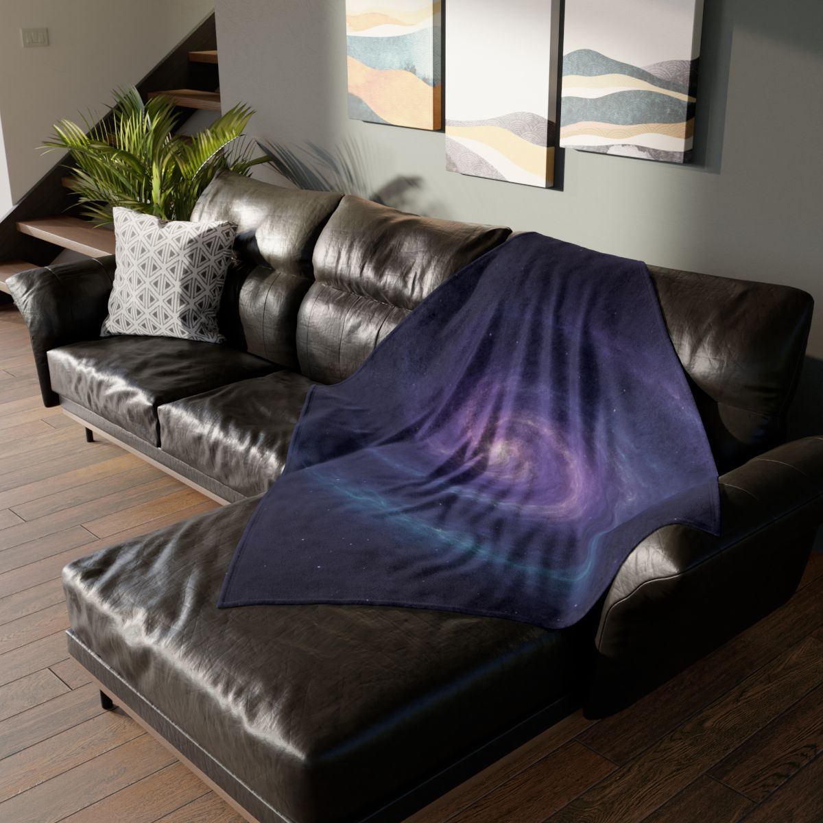 Nebula Spiral Reverie decorative home blankets