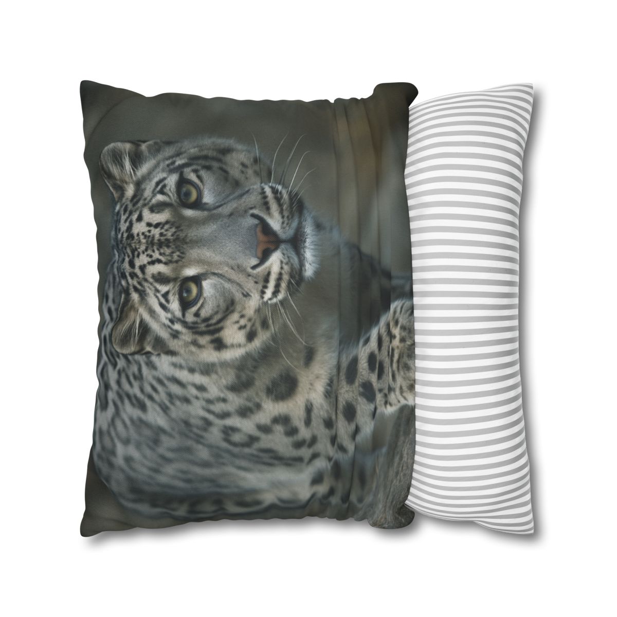 Starlit Sprint Snow Leopard comfortable bedding pillow covers
