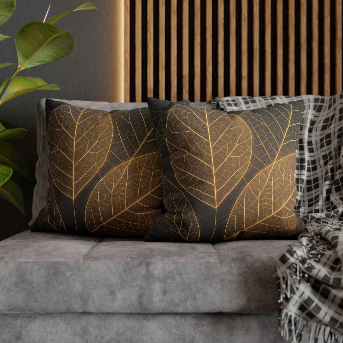 Solar Leaf Lattice unique gift pillow cases