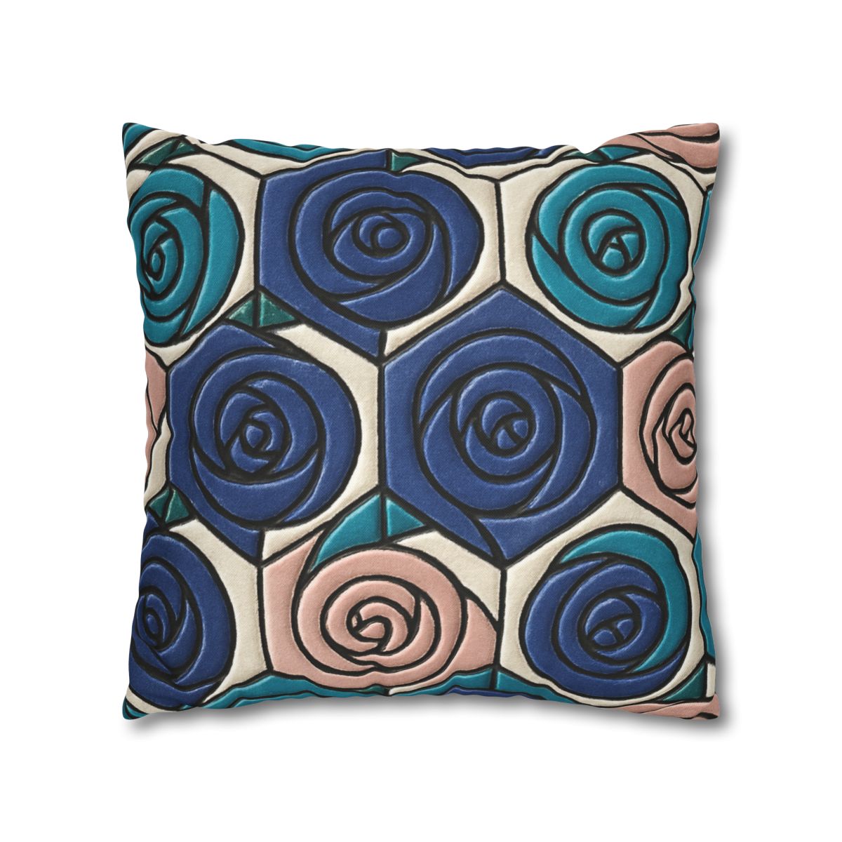 Bud Spiral Mosaic Tiles stylish decorative pillowcases