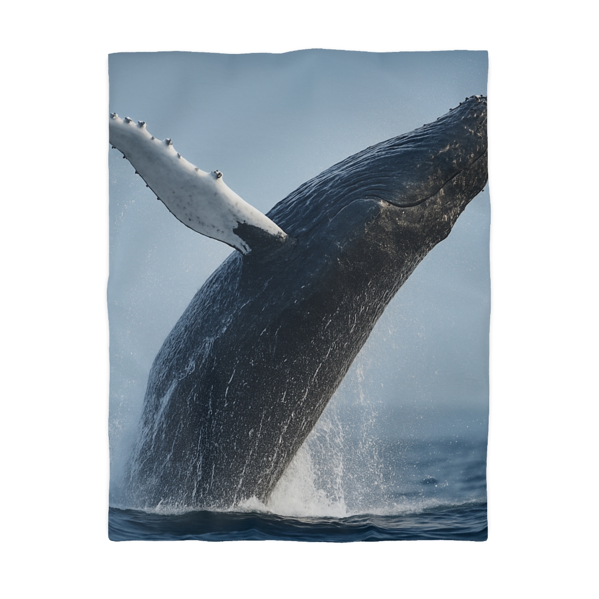 Humpback Whale Rising Calm designer printed duvets