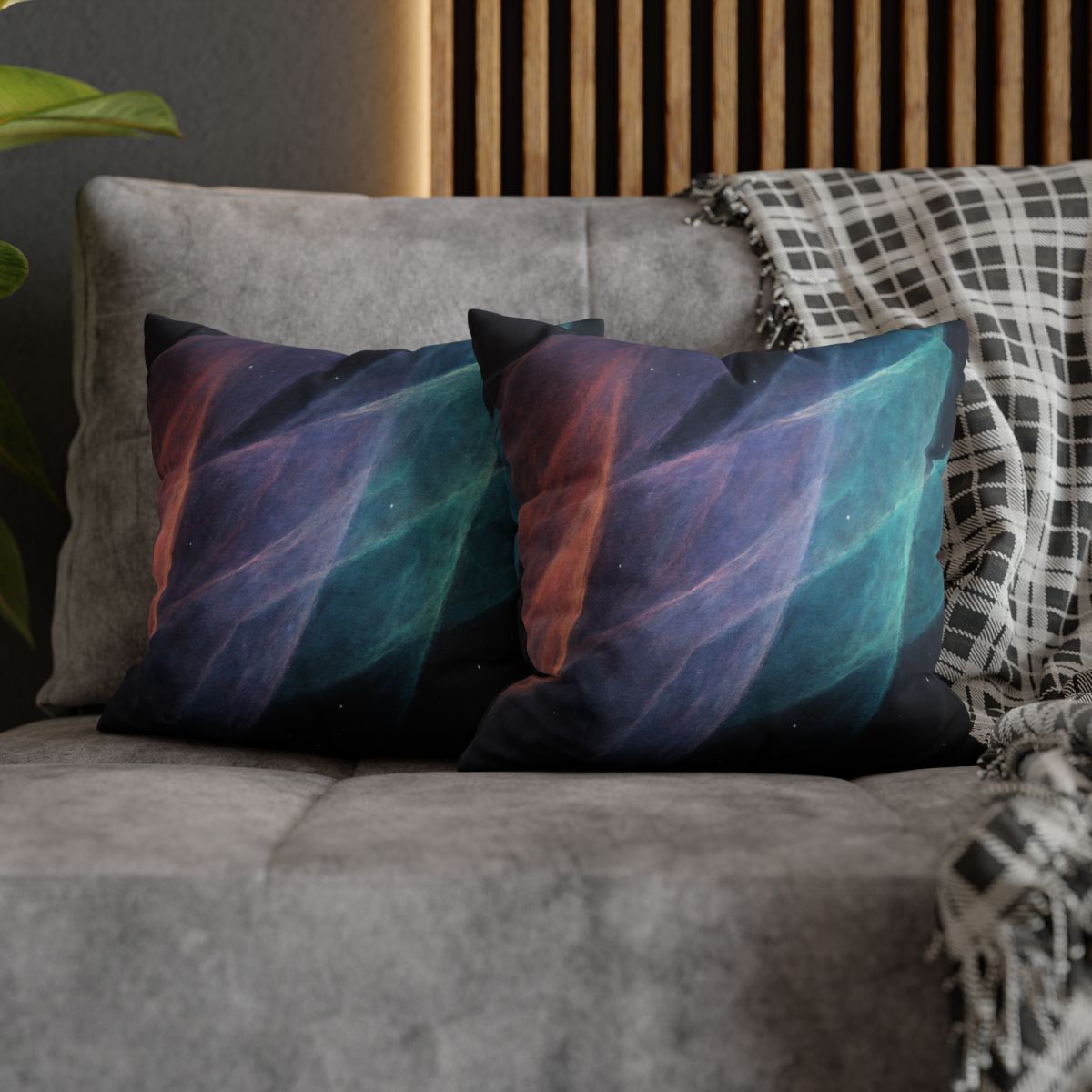 Nebular Prism Veil designer print pillow cases