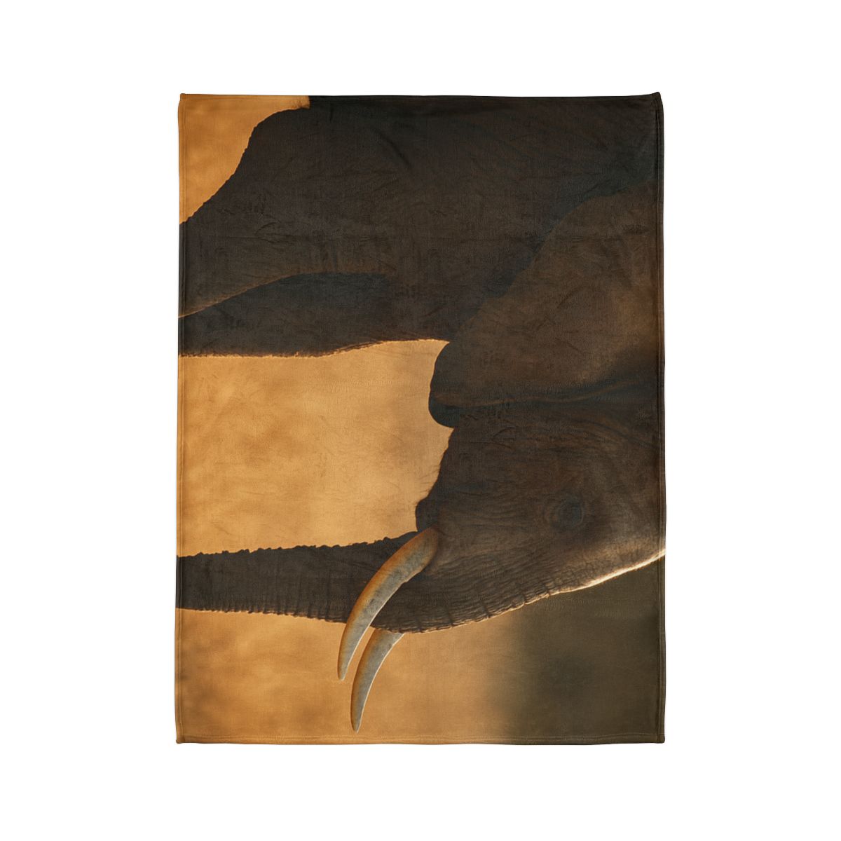 Gilded Horizon African Elephant unique gift blanketscustom blankets