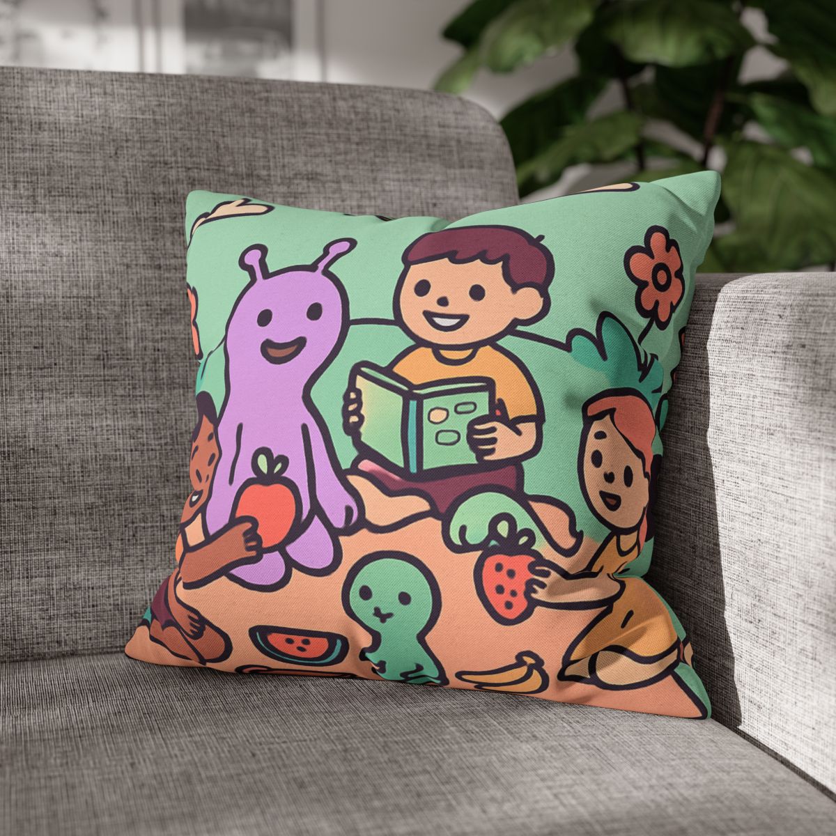 Galactic Garden Picnic stylish decorative pillowcases