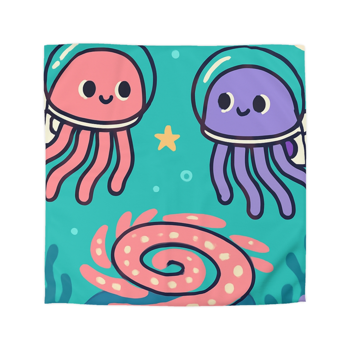 Jellyfish Astronauts In The Coral Nebula duvets for gifts