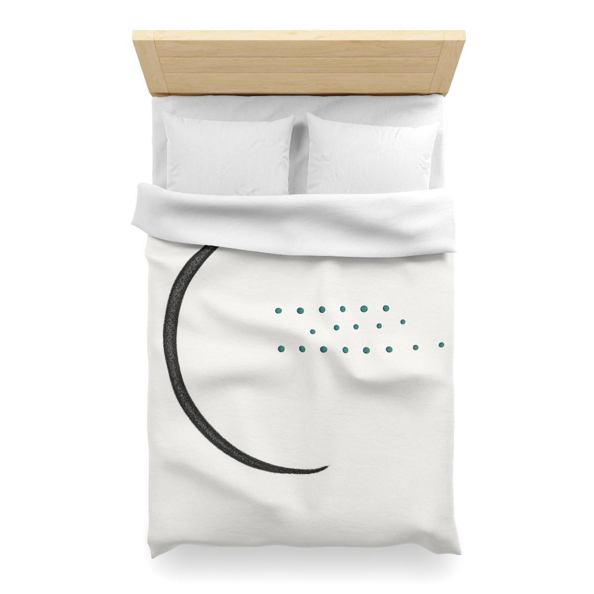 Split Crescent And Parallel Dots warm winter duvets