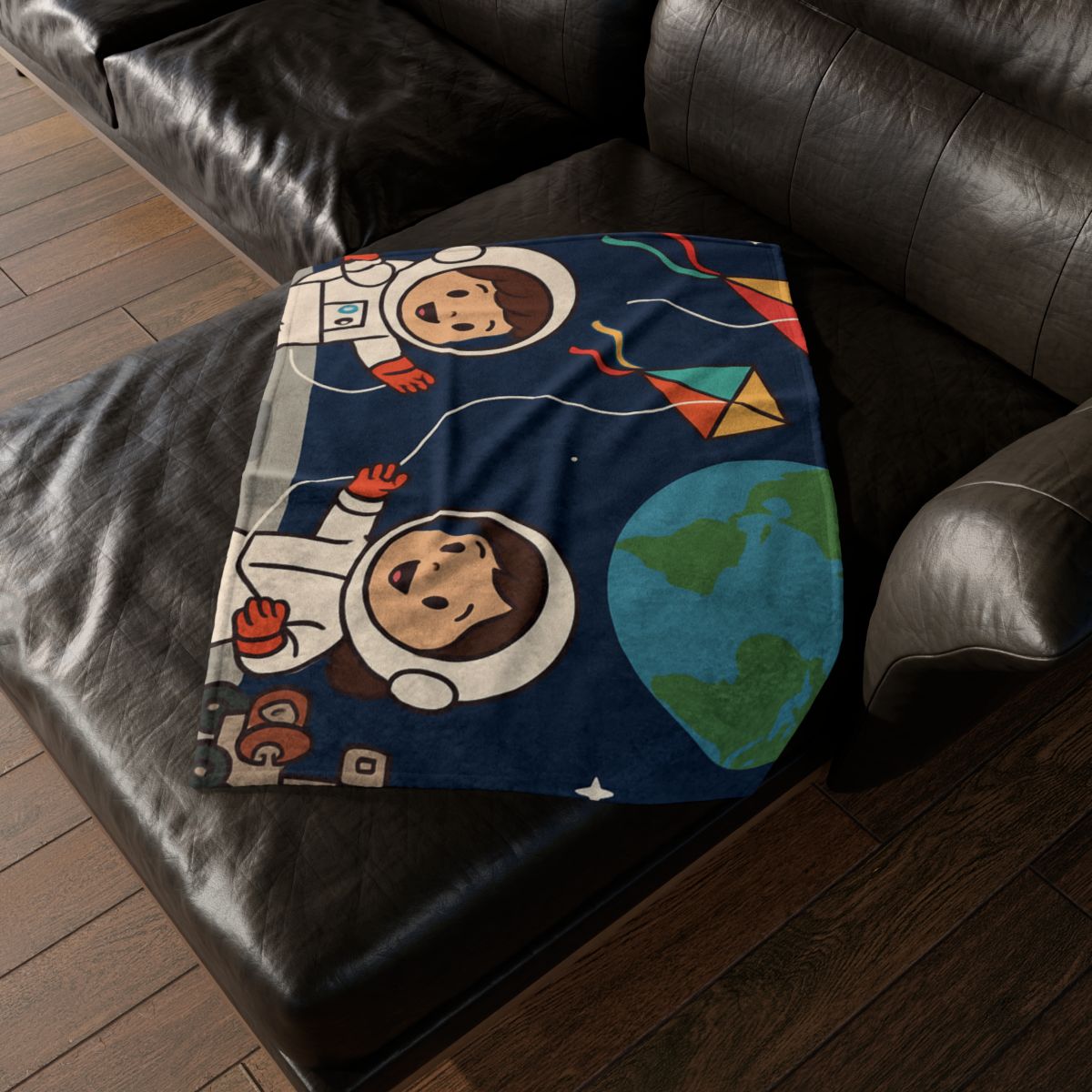 Kite Festival On The Moon decorative home blankets