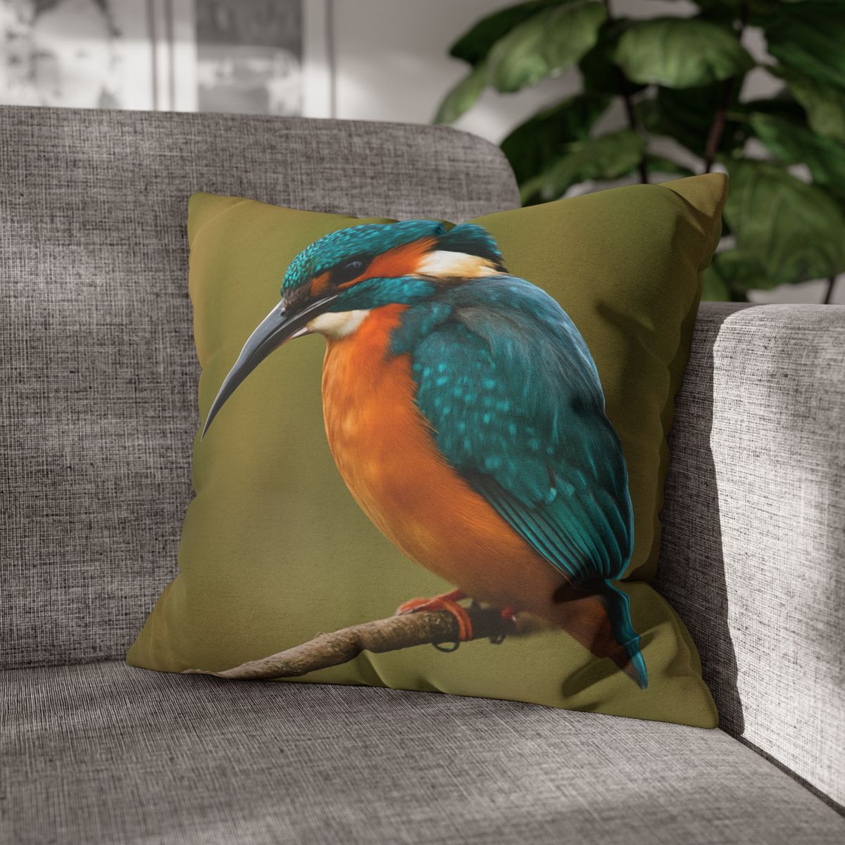 Azure Flash Kingfisher personalized pillow covers