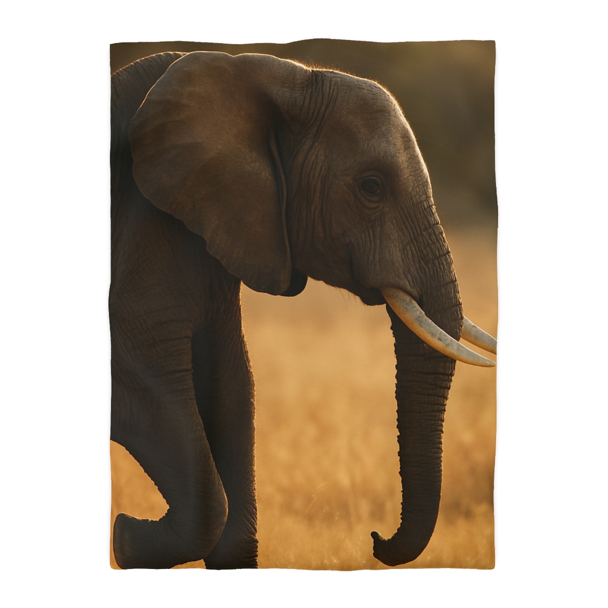 Gilded Horizon African Elephant unique patterned duvets