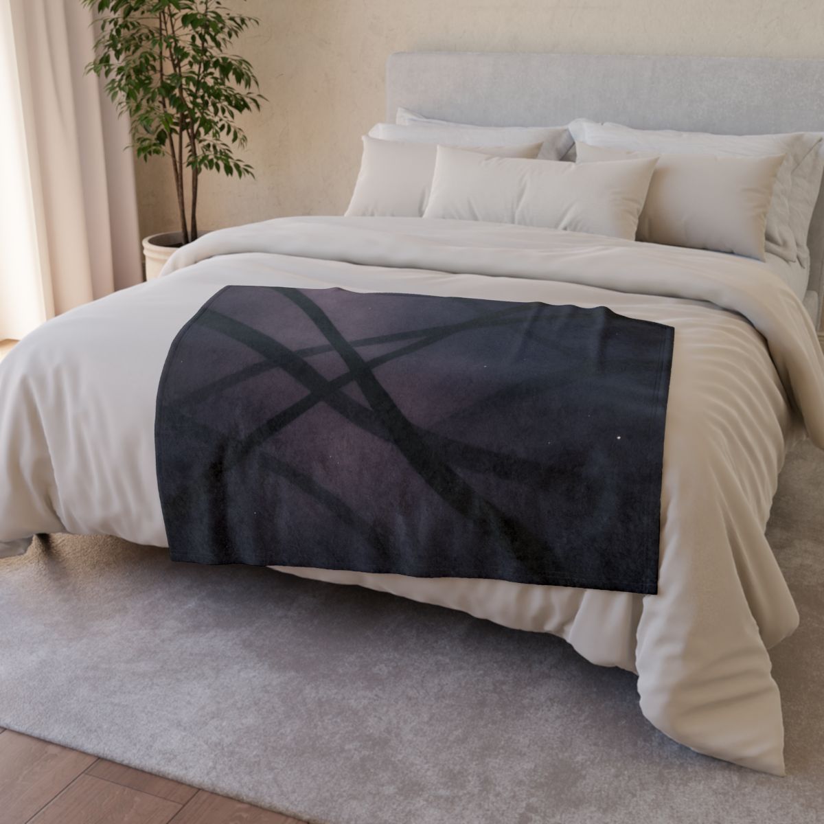 Dark Veil Filaments stylish throw blankets