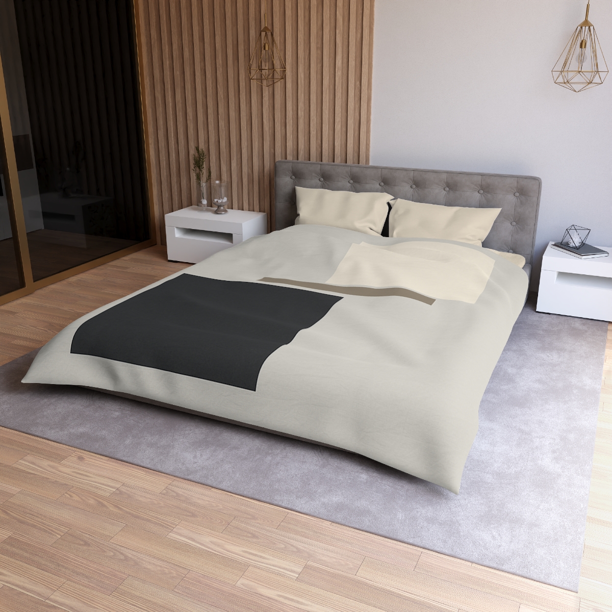 Offset Rectangle Pause soft comforter duvets