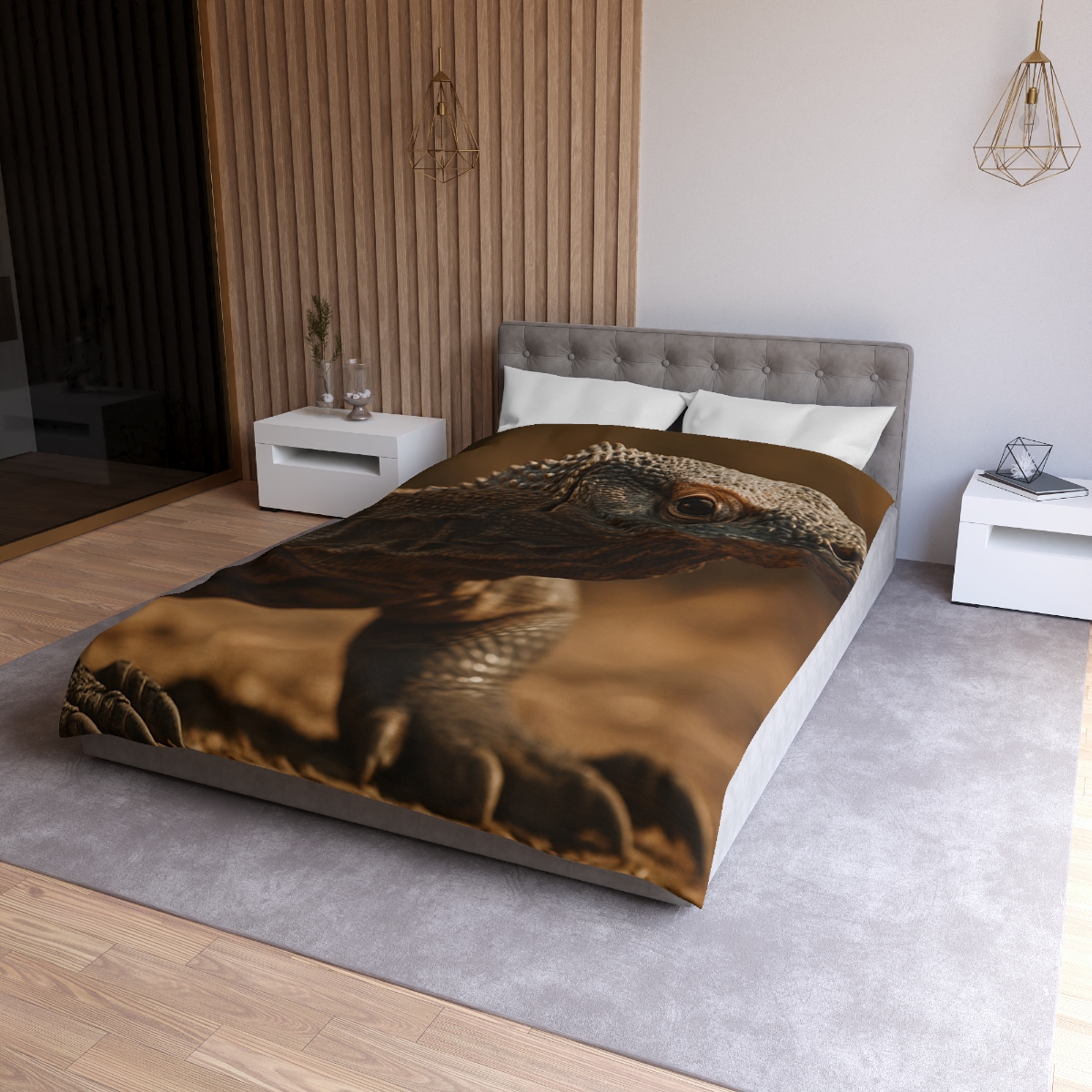 Ancient Sentinel Komodo Dragon custom duvets