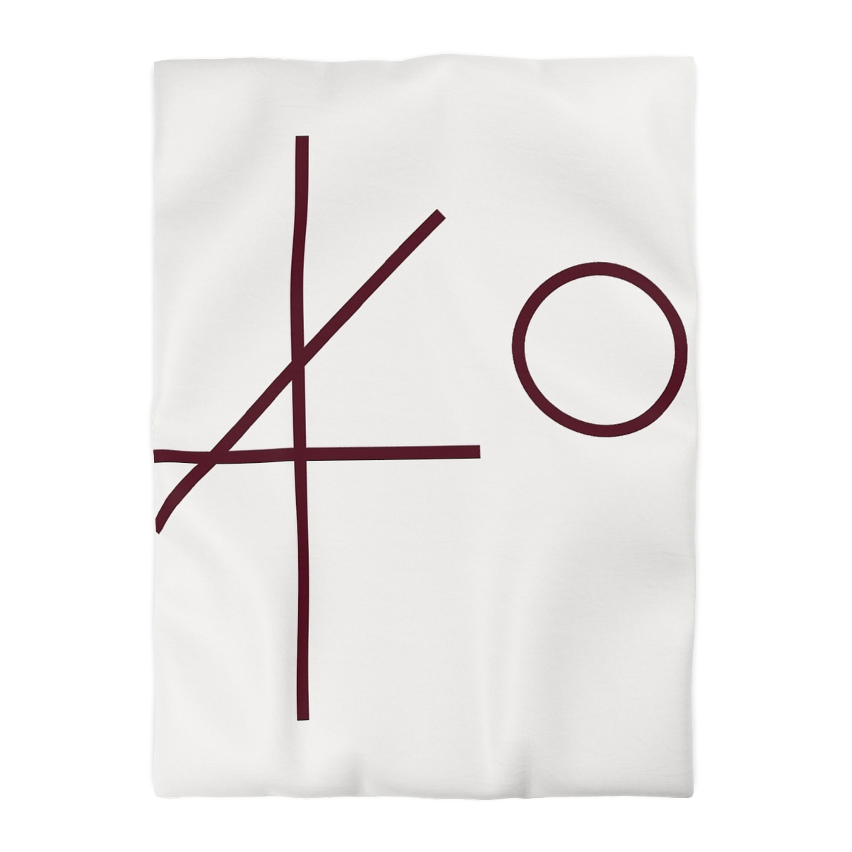 Intersecting Bar Triad With Open Circle unique patterned duvets