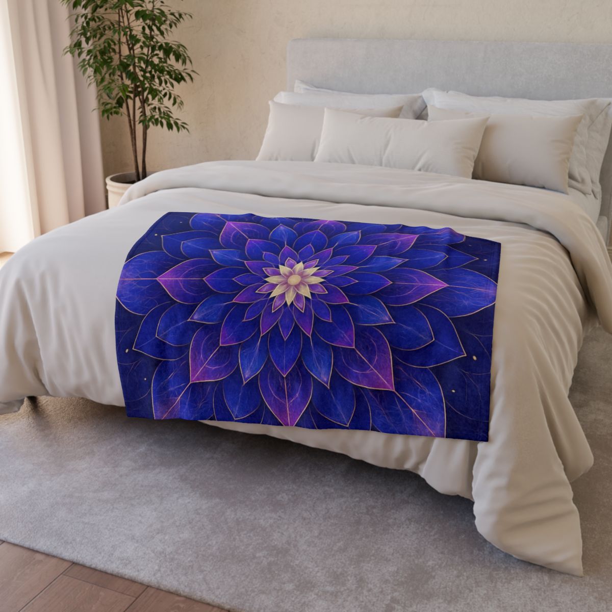 Petal Prism Mandala unique gift blankets