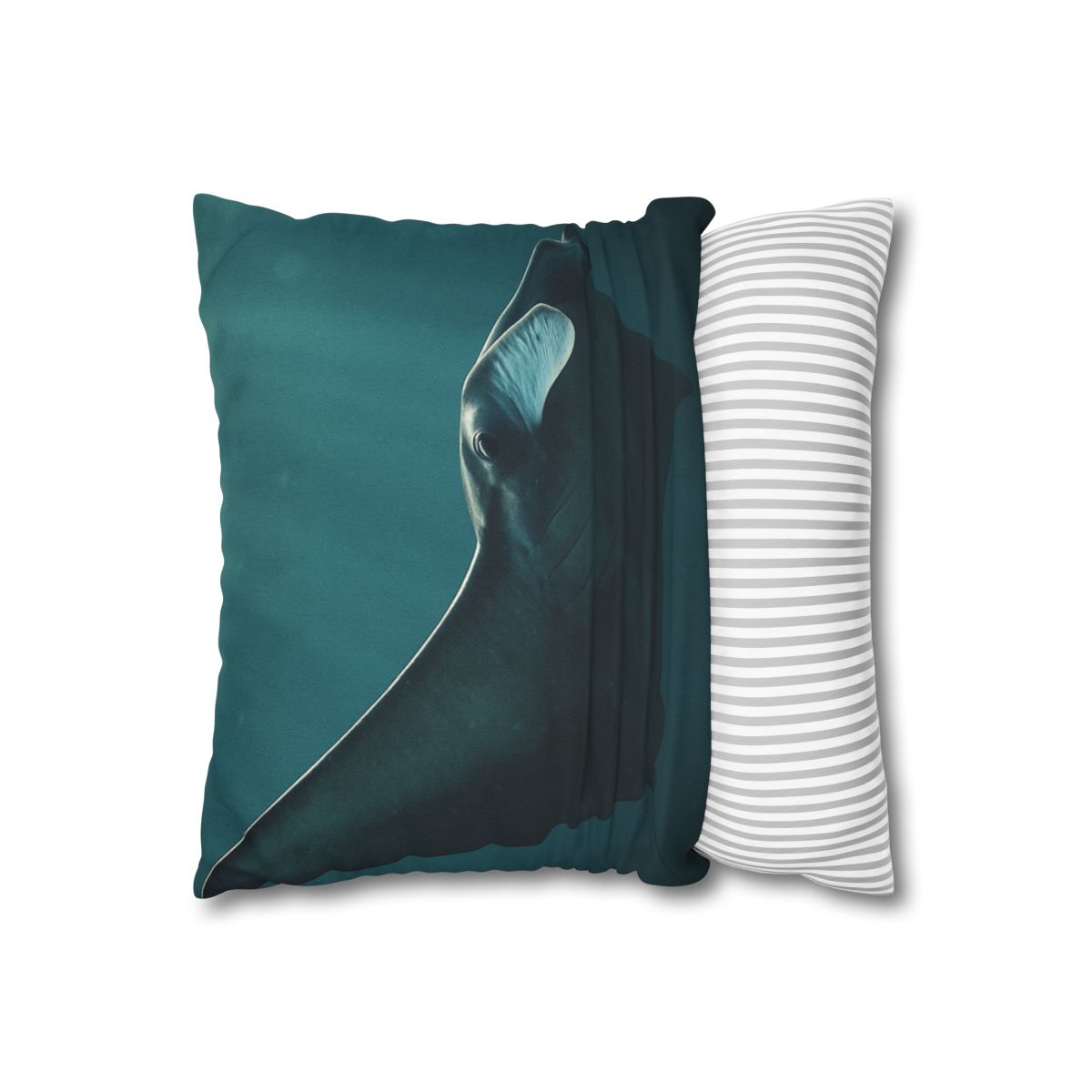 Glasswing Glide Manta Ray designer print pillow cases