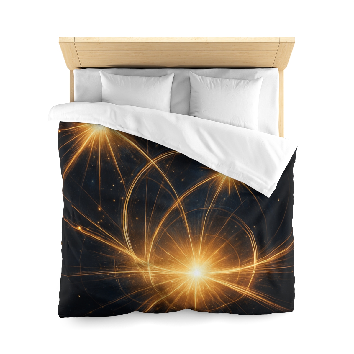 Photon Burst Constellation designer printed duvets