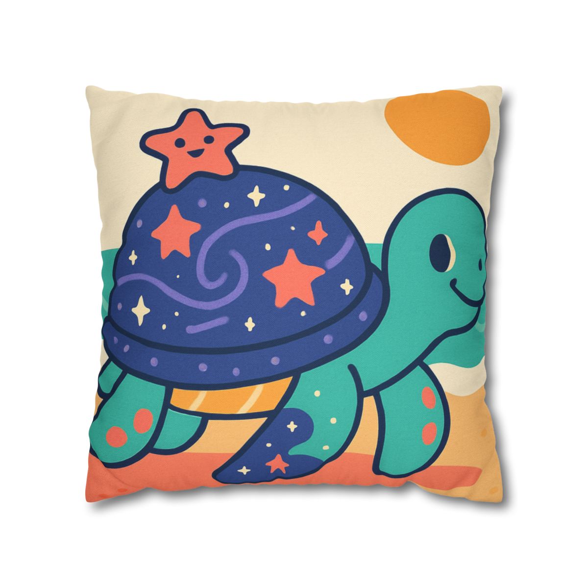 Galactic Seashell Turtle custom pillow cases