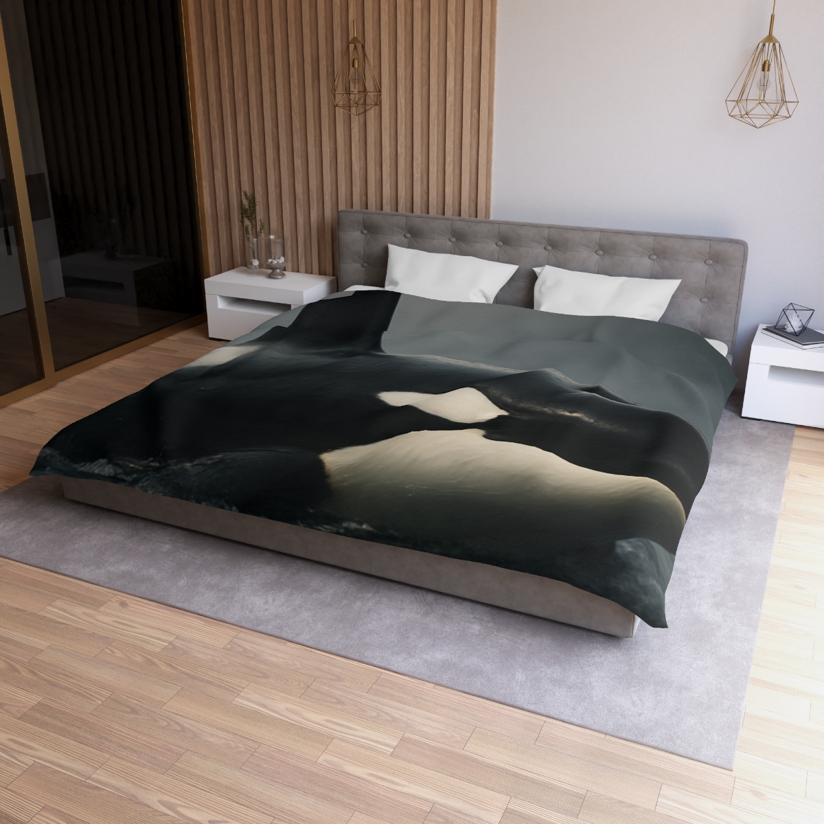 Quiet Current Orca personalized bedding duvets