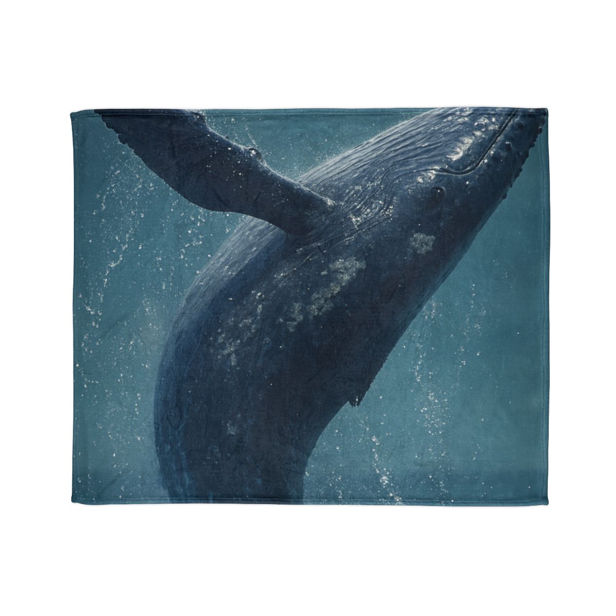 Ocean Song Humpback Whale personalized cozy blankets