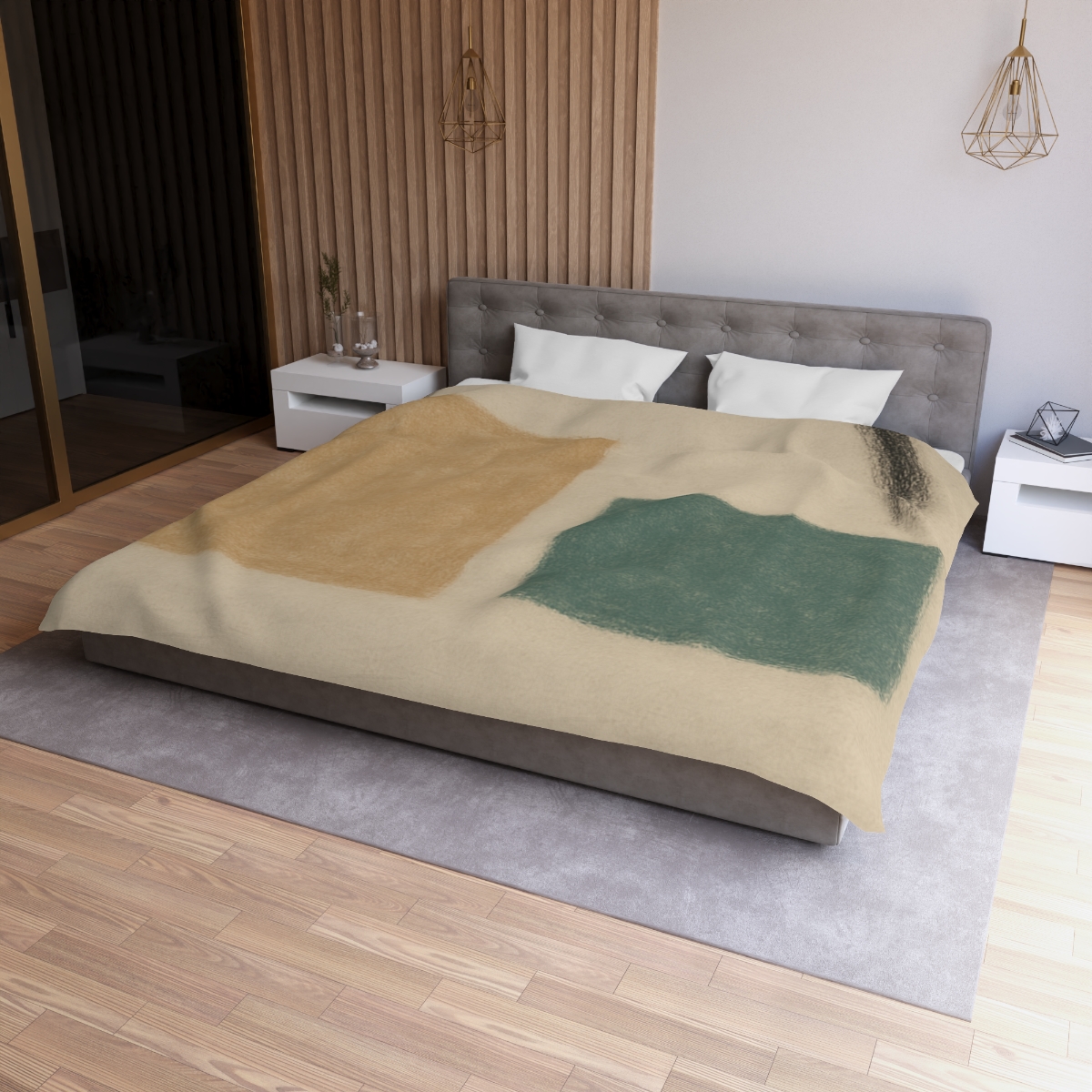 Arc Window And Twin Blocks designer printed duvets