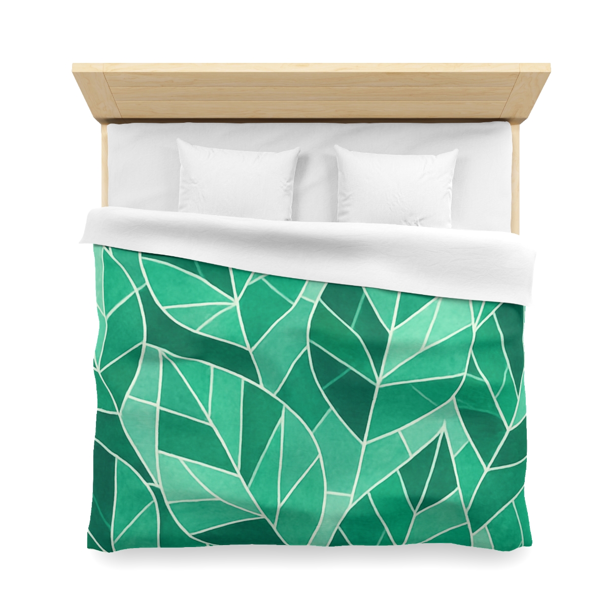 Crystal Leaf Mosaic designer printed duvets