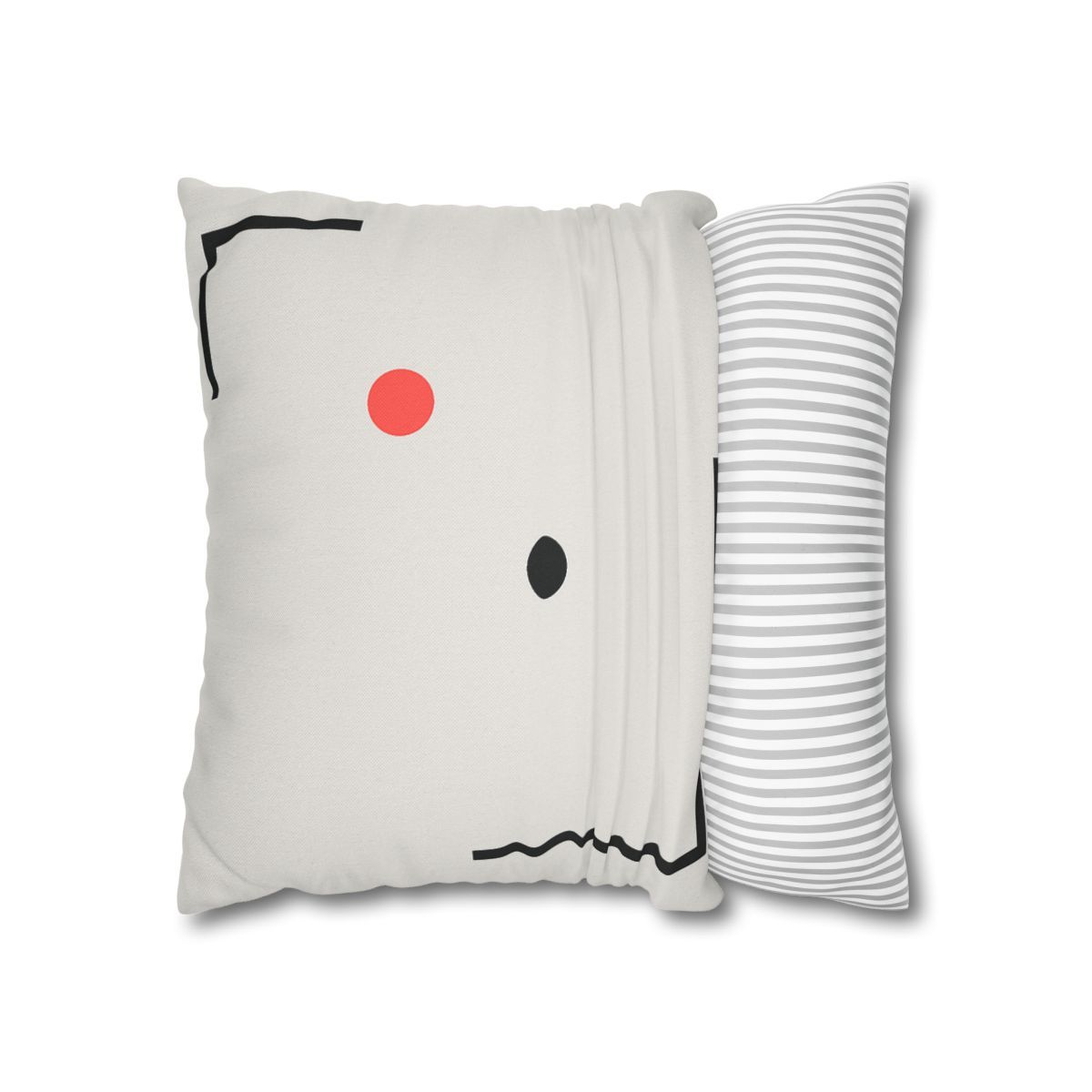 Nested Corner Frames With Two Dots trendy patterned pillow cases