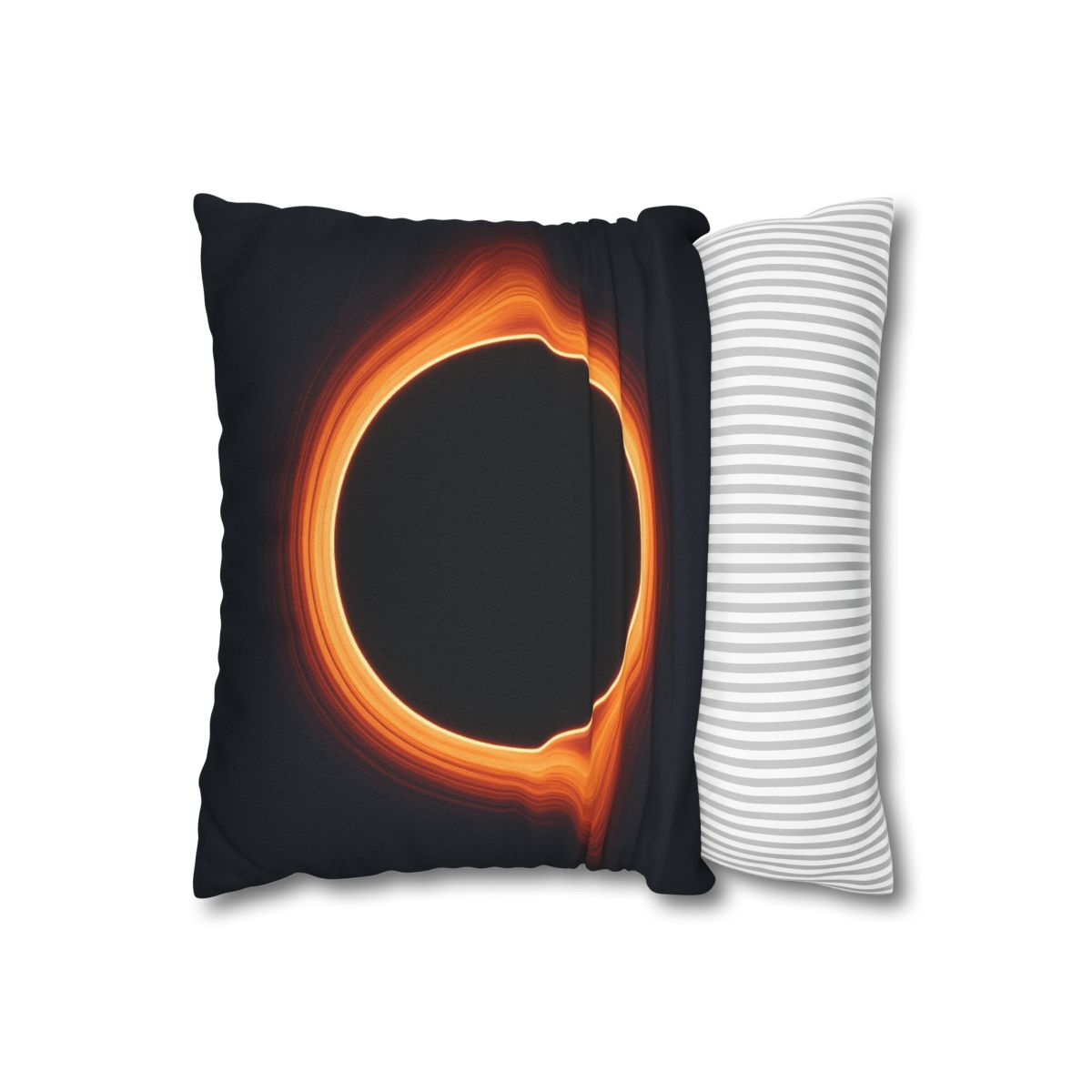 Black Hole Silhouette soft cotton pillow cases
