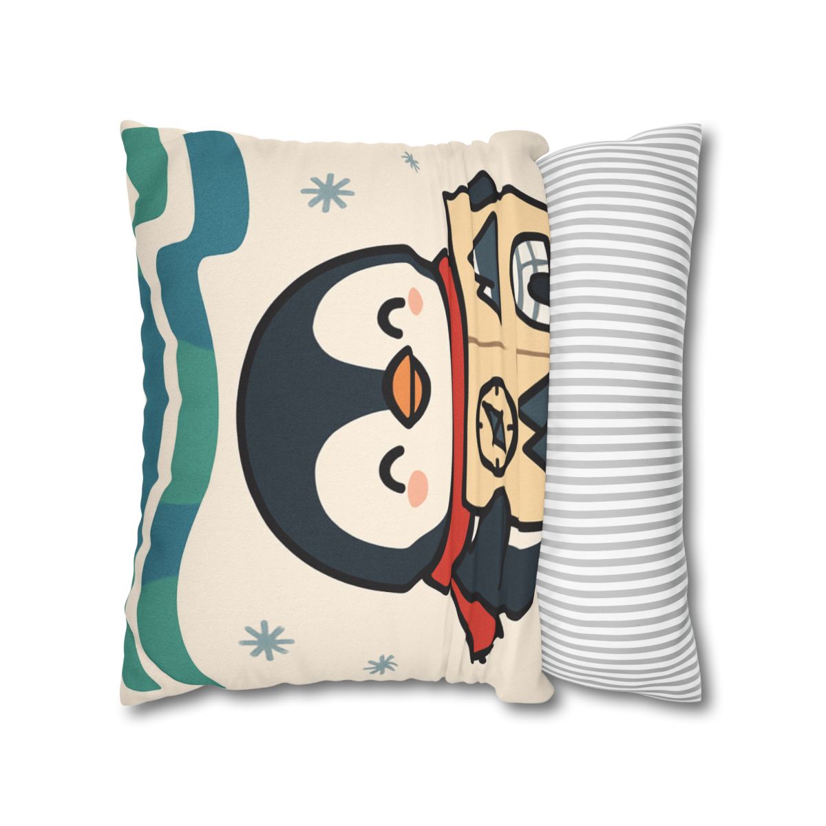 Polar Lights Penguin Map Quest comfortable bedding pillow covers