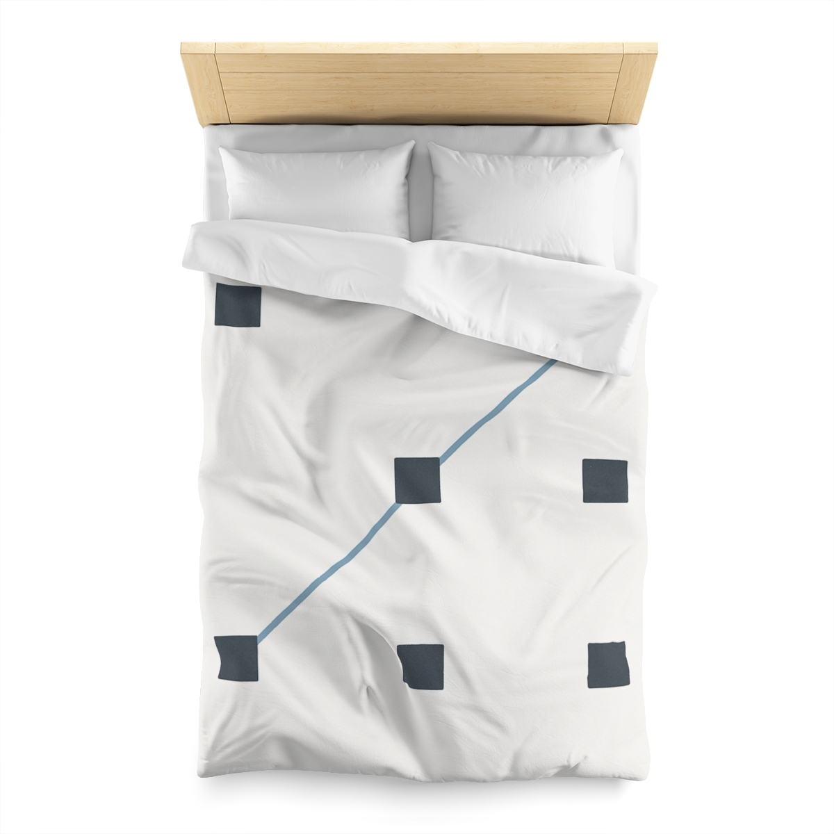 Diagonal Star Path Grid stylish duvet covers