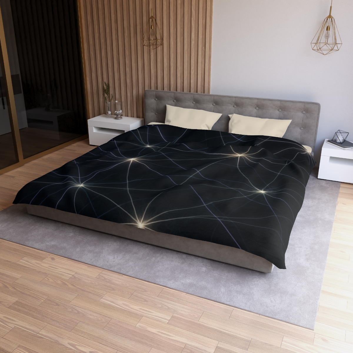 Starlace Filament Canopy designer printed duvets