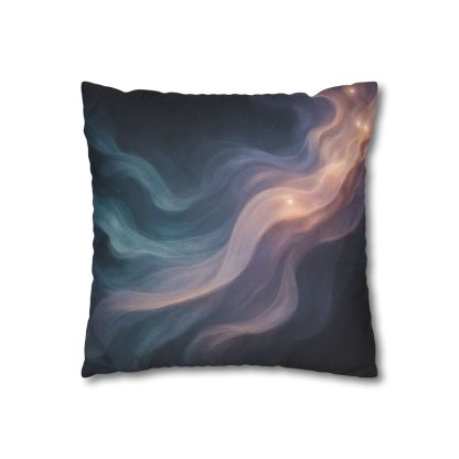 Prismatic Nebula Silk Drift personalized pillow covers