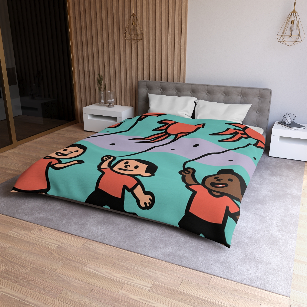 Nebula Kite Race custom duvets