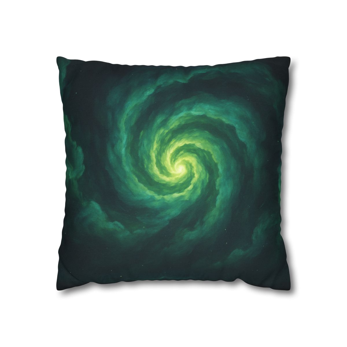 Verdant Nebula Swirl soft cotton pillow cases