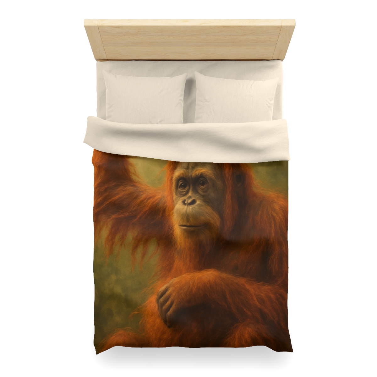 Canopy Sage Orangutan unique patterned duvets