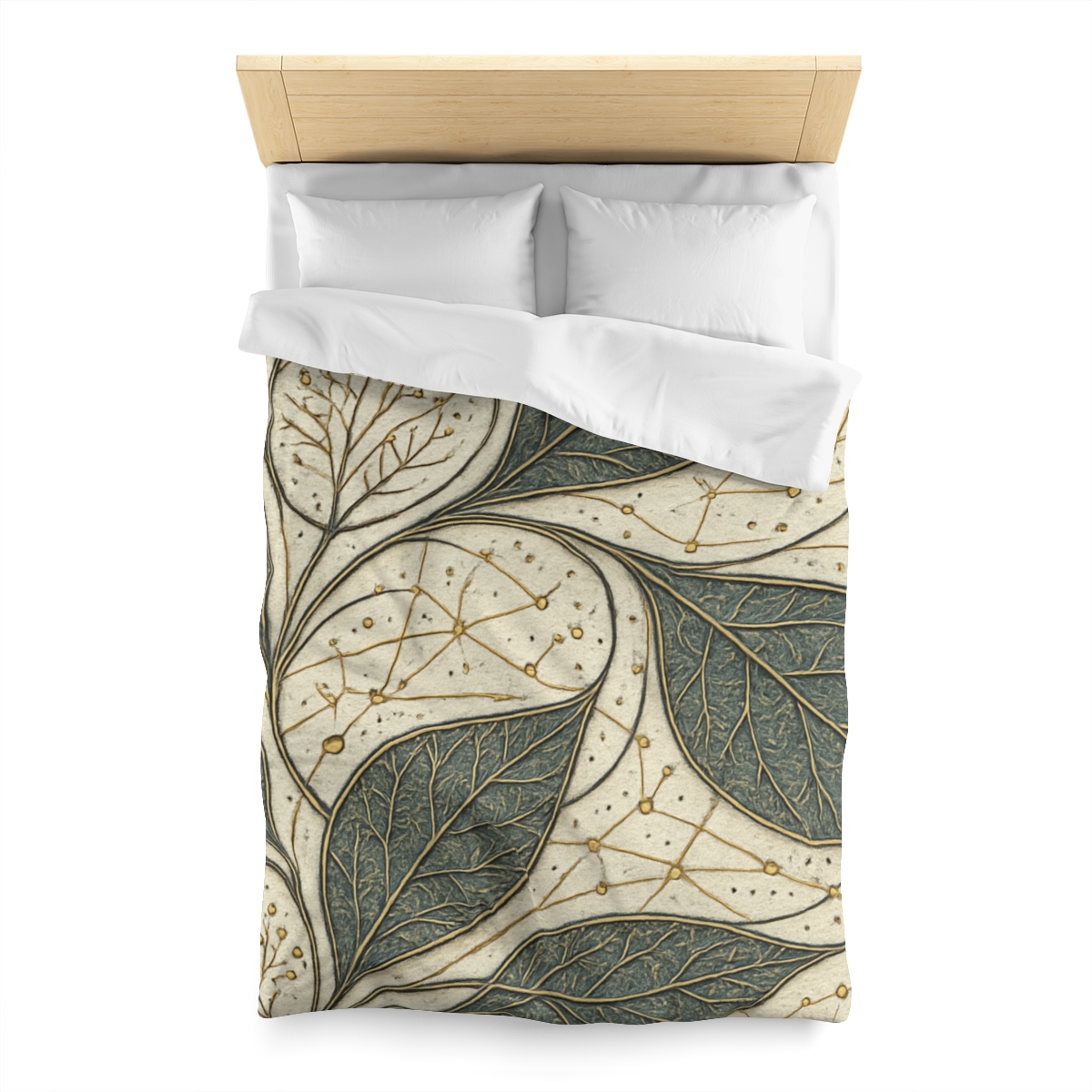 Leaf Vein Starchart Filigree personalized bedding duvets
