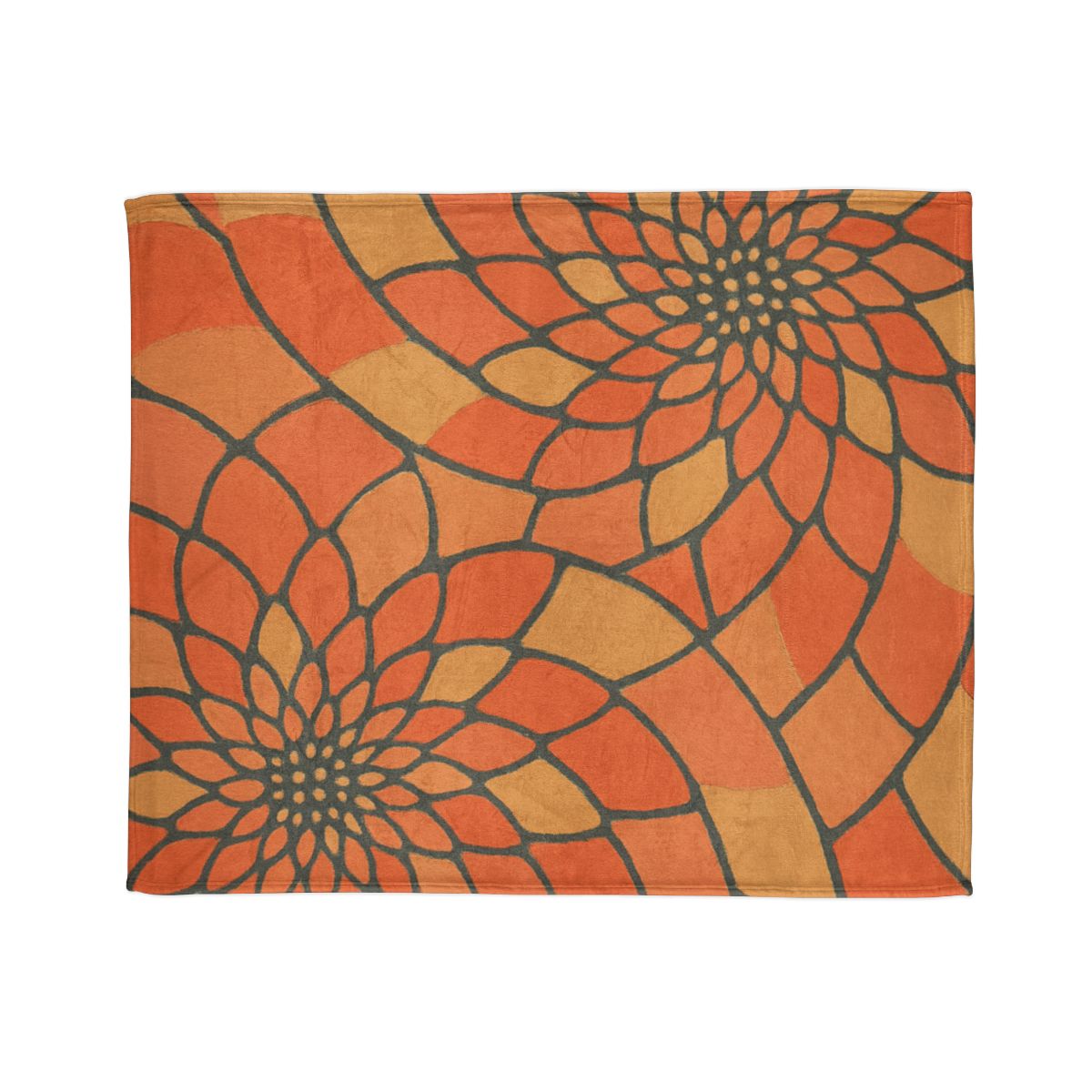 Petal Spiral Matrix soft fleece blankets