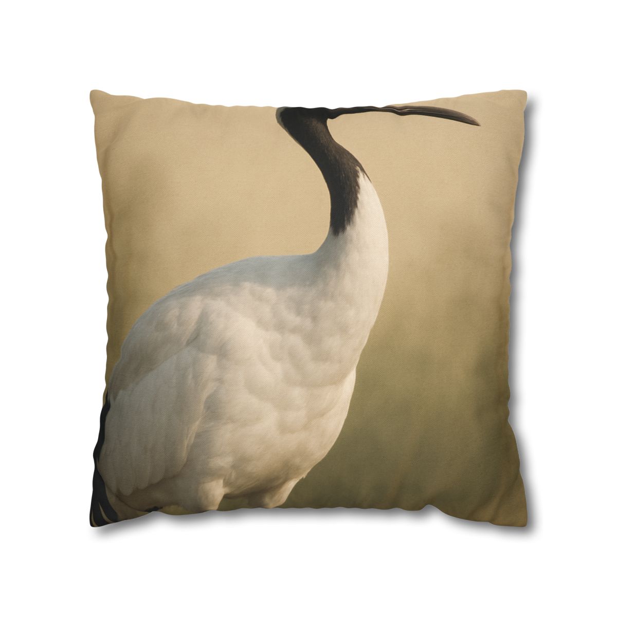 Quiet Halo Red Crowned Crane custom pillow cases