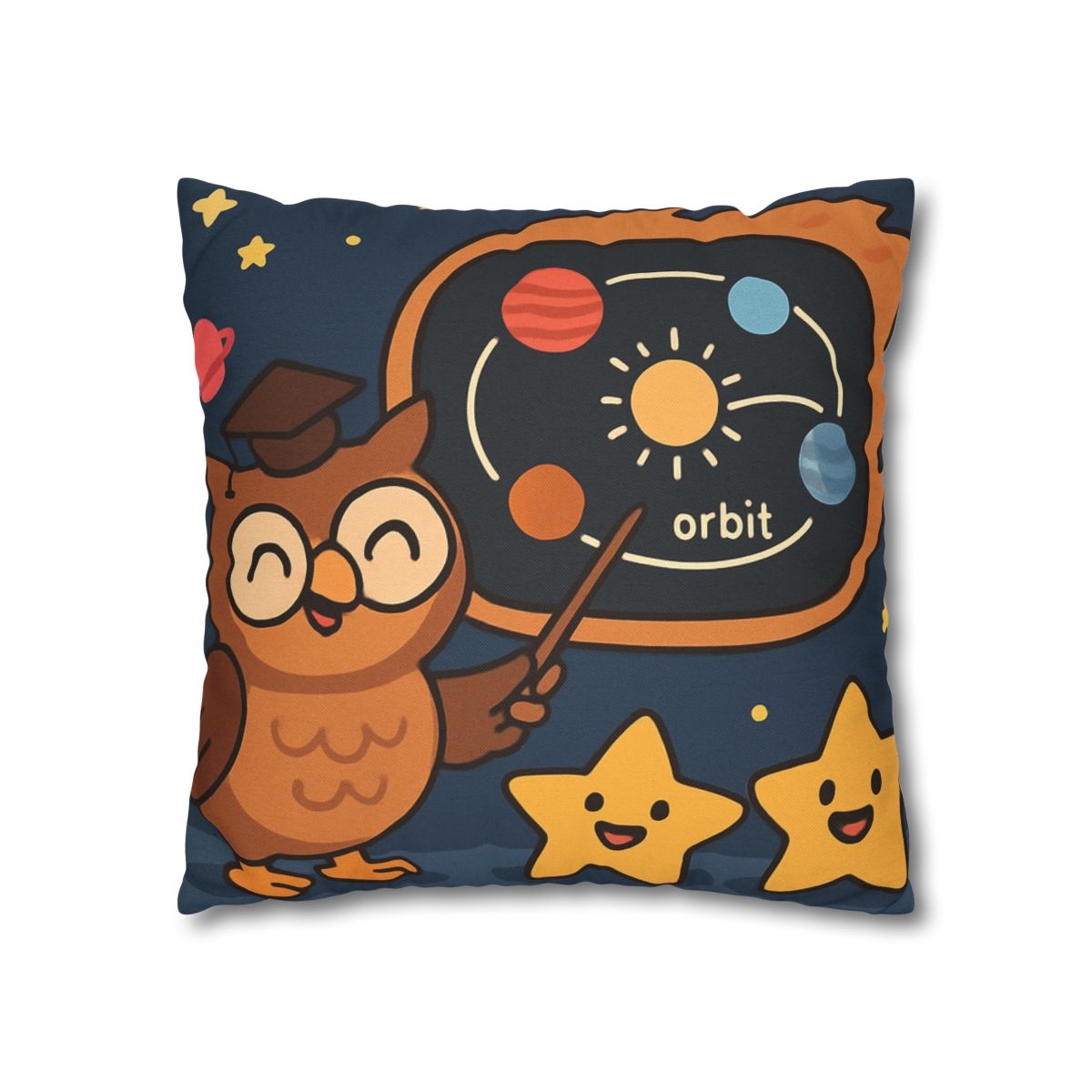 Comet Classroom Owl soft cotton pillow cases
