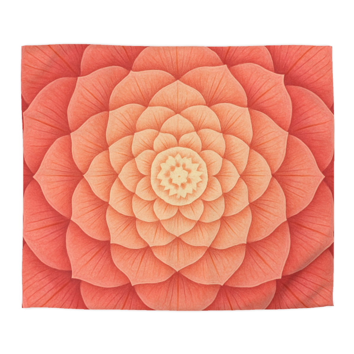 Petal Spiral Mandala designer printed duvets