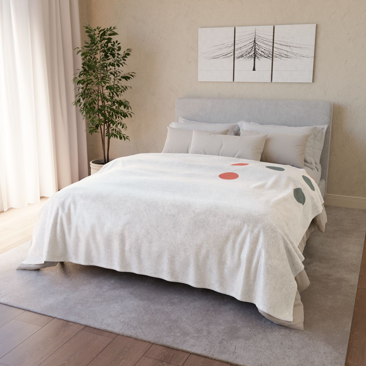 Sparse Corner Dot Grid unique gift blankets