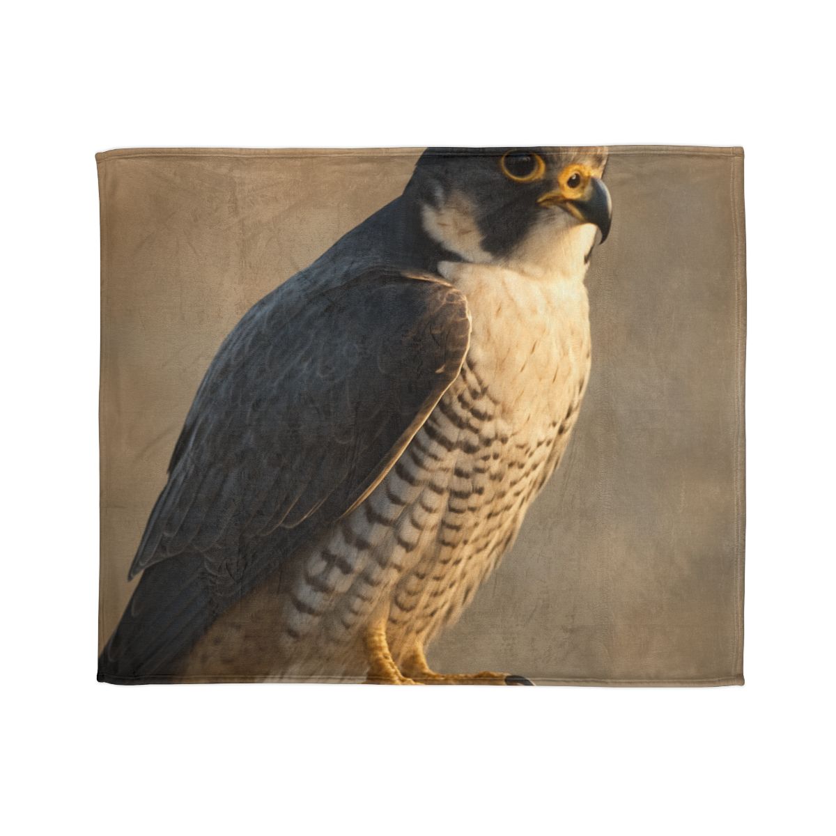 Silver Dusk Peregrine Falcon custom blankets